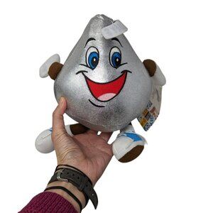 Vintage 2002 Silver HERSHEY’S KISSES Chocolate Candy Plush Soft Toy